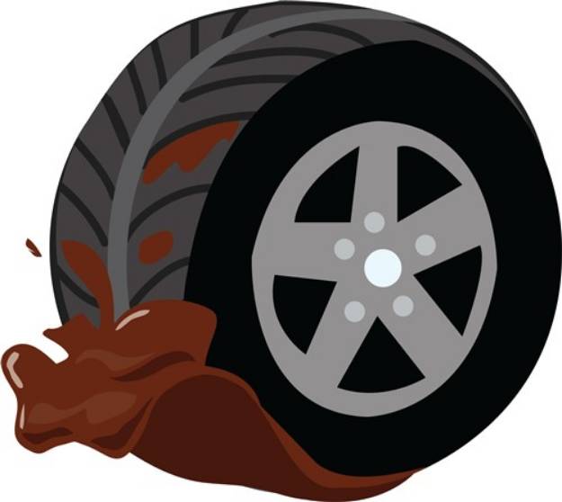 Picture of Dirty Wheel SVG File