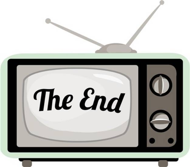Picture of The End TV SVG File