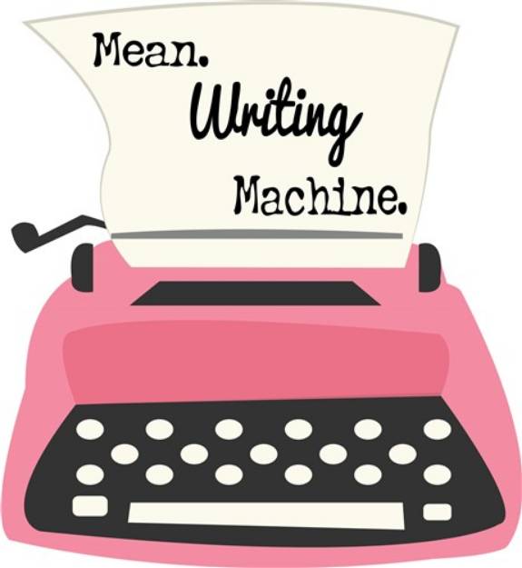 Picture of Mean Writing Machine SVG File