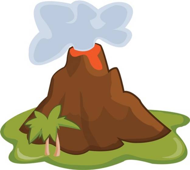 Picture of Volcano SVG File