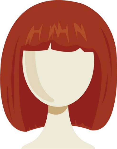 Picture of Womans Wig SVG File