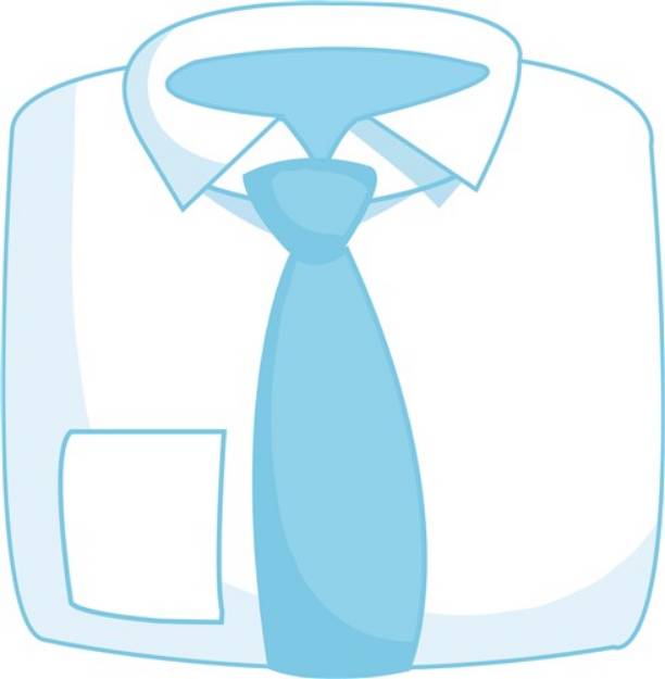 Picture of Mans Dress Shirt SVG File