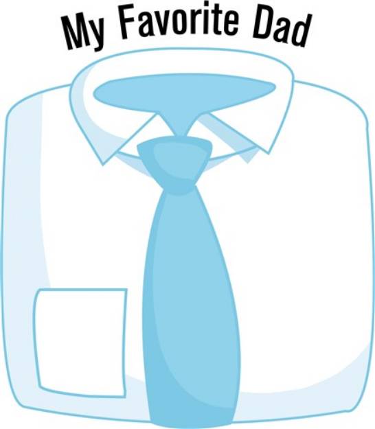 Picture of My Favorite Dad SVG File