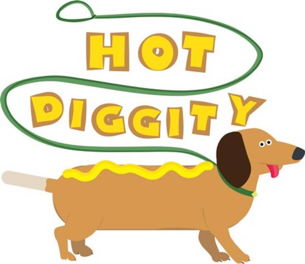Picture of Hot Diggity SVG File