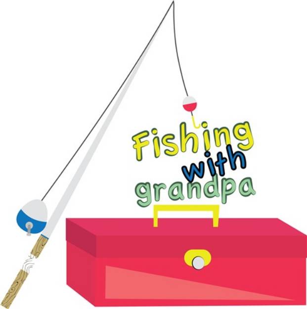 Picture of Fishing WIth Grandpa SVG File