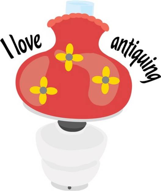 Picture of I Love Antiquing SVG File