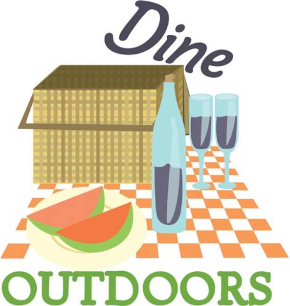 Picture of Dine Outdoors SVG File