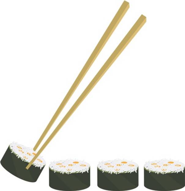 Picture of Sushi Dinner SVG File