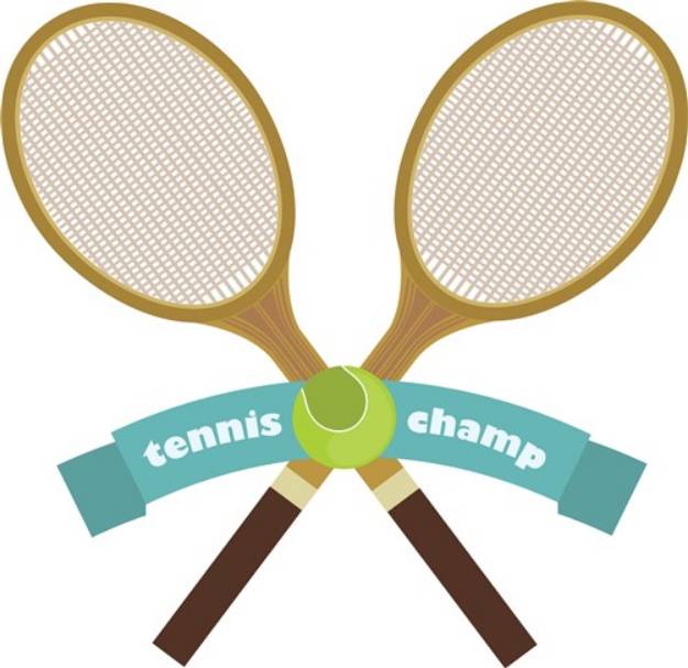 Picture of Tennis Champ SVG File