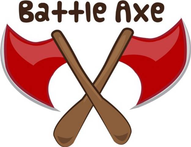 Picture of Battle Axe SVG File