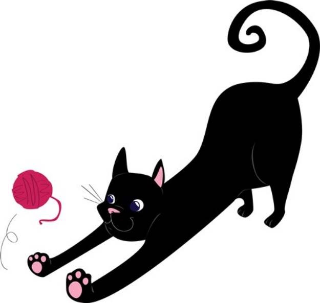 Picture of Playful Cat SVG File