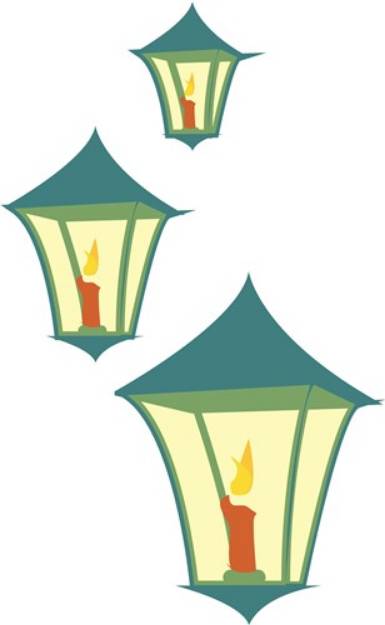 Picture of Candle Lamps SVG File