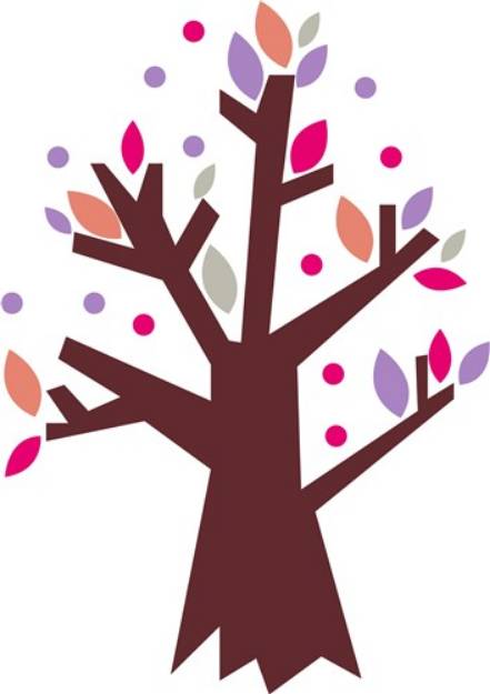 Picture of Colorful Tree SVG File