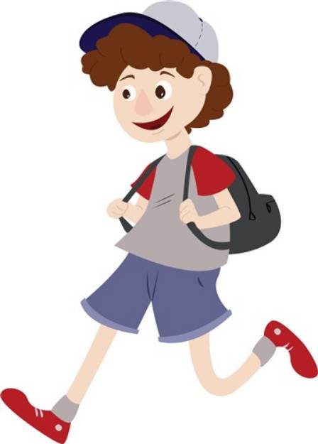 Picture of School Boy SVG File