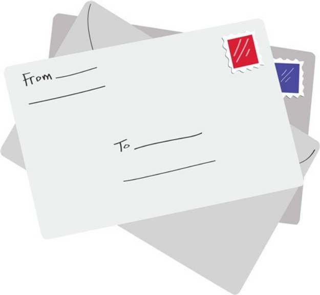 Picture of Postal Letter SVG File
