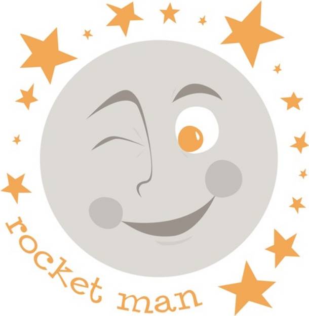 Picture of Rocket Man SVG File