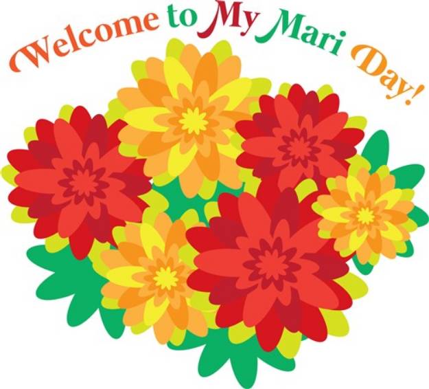 Picture of My Mari Day SVG File