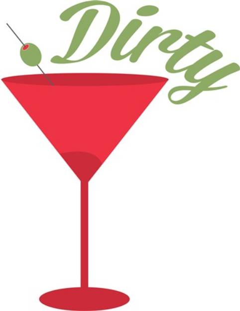 Picture of Dirty Martini SVG File