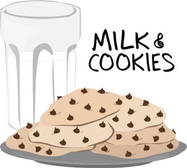 Picture of Milk & Cookies SVG File