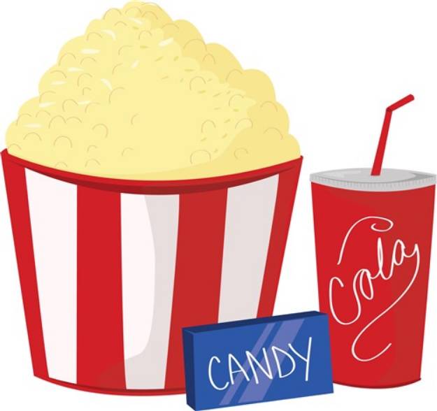 Picture of Movie Snacks SVG File