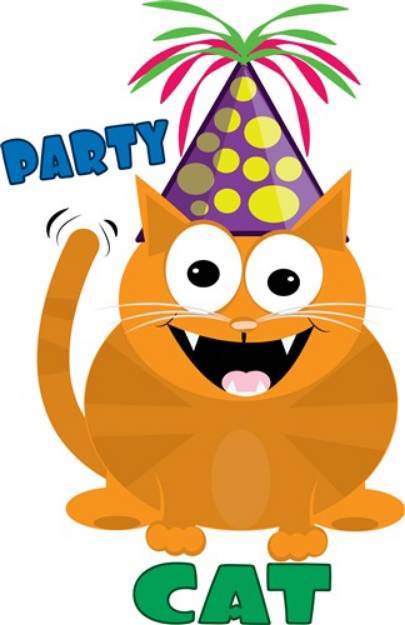 Picture of Party Cat SVG File