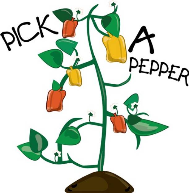 Picture of Pick A Pepper SVG File