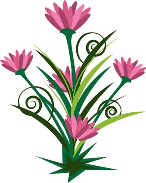 Picture of Floral Plant SVG File