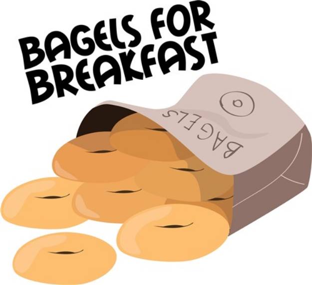 Picture of Breakfast Bagels SVG File