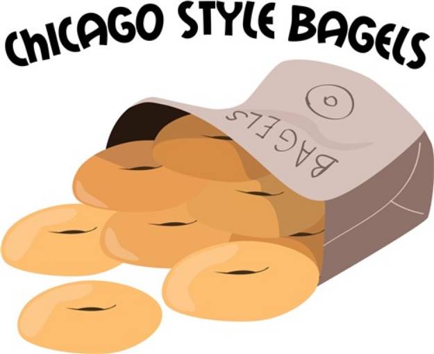 Picture of Chicago Bagels SVG File