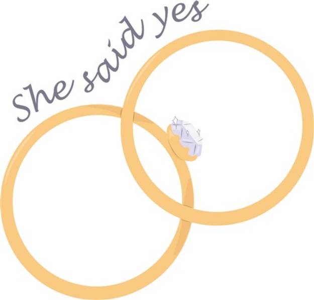 Picture of She Said yes SVG File