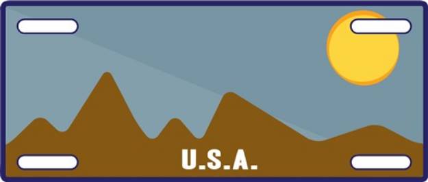 Picture of USA Tag SVG File