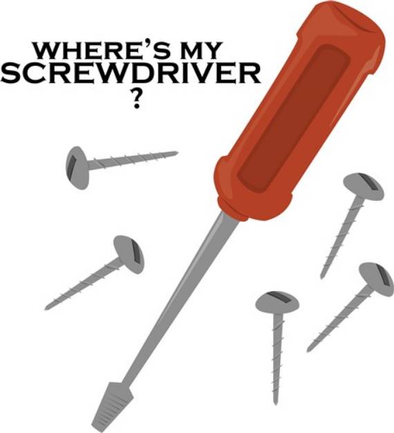 Picture of Wheres Screwdriver? SVG File