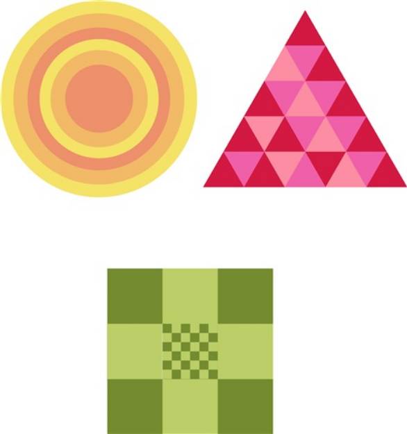 Picture of Patchwork Shapes SVG File