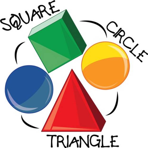 Picture of Square Circle Triangle SVG File