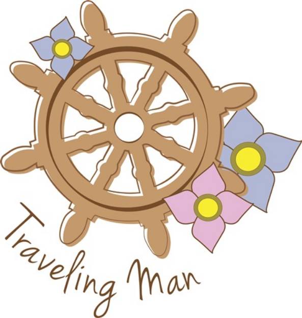 Picture of Traveling Man SVG File