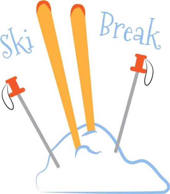 Picture of Ski Break SVG File