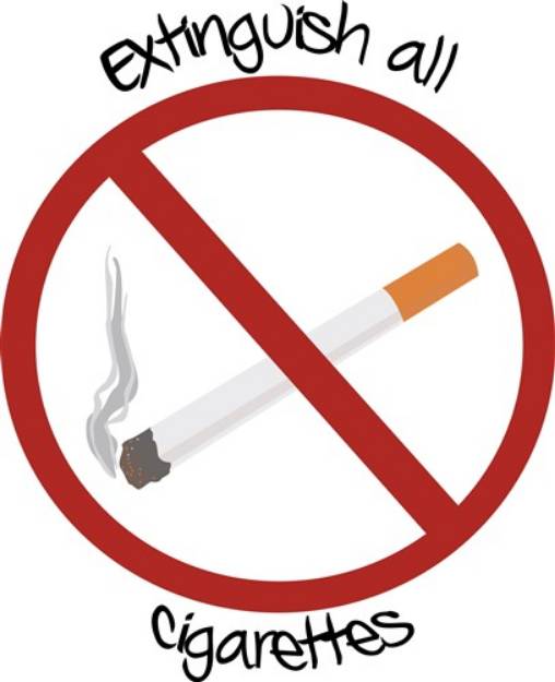 Picture of Extinguish Cigarettes SVG File