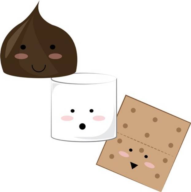 Picture of Smores Snack SVG File