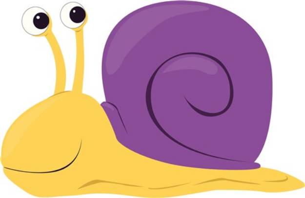 Picture of Cartoon Snail SVG File
