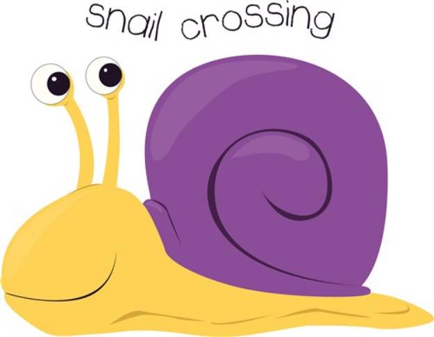Picture of Snail Crossing SVG File