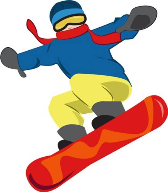 Picture of Snowboard SVG File