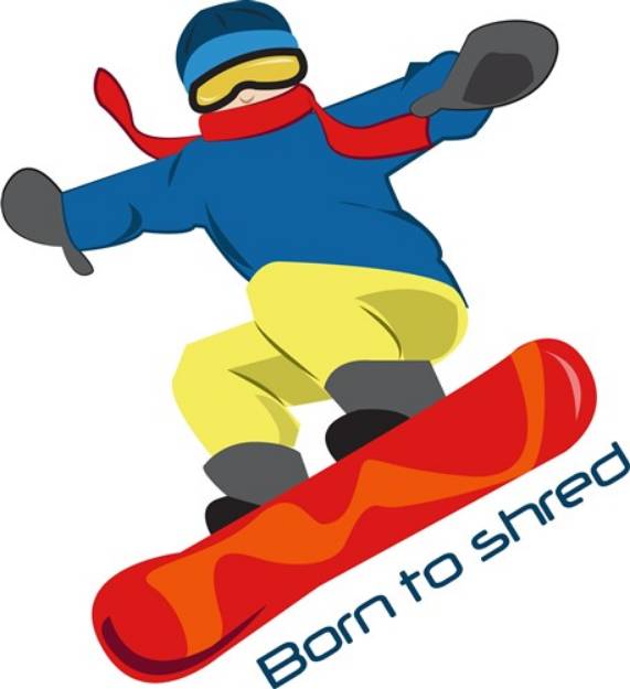 Picture of Born To Shred SVG File