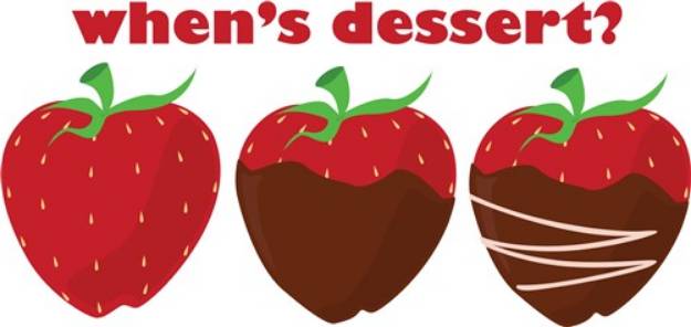 Picture of Whens Dessert? SVG File