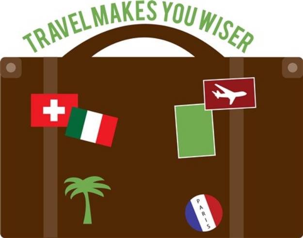 Picture of Travel Makes Wiser SVG File