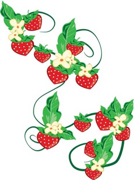 Picture of Strawberry Vine SVG File