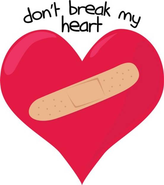 Picture of Dont Break Heart SVG File