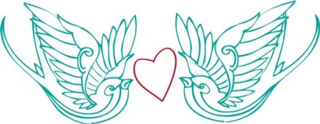 Picture of Love Doves SVG File