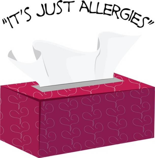 Picture of Just Allergies SVG File