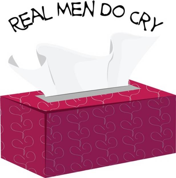 Picture of Real Men Cry SVG File