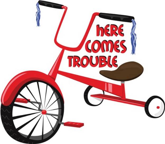 Picture of Here Comes Trouble SVG File